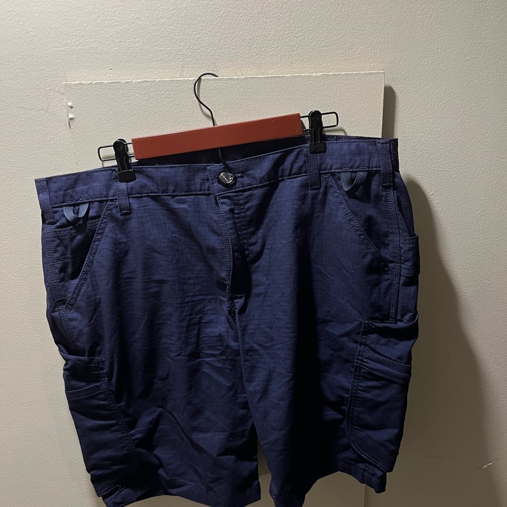Mens Carharrt Rugged Flex Relaxed Canvas Cargo Work Short